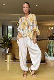 Sa Caleta Anemone Bubble Blouse Yellows /8 =